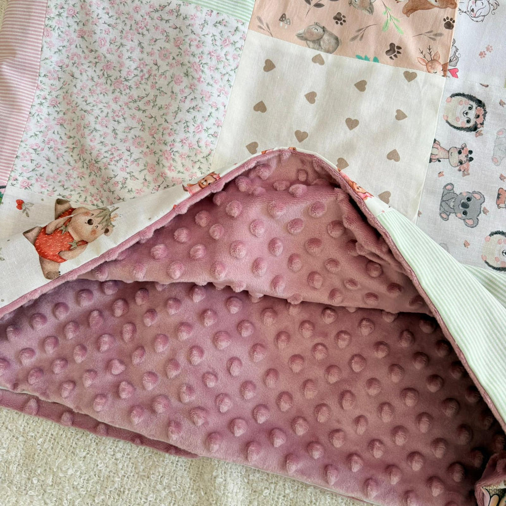 COPERTINA PATCHWORK MINKY