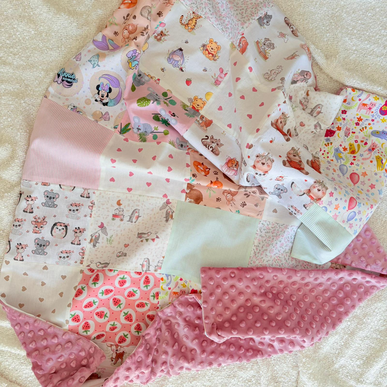 COPERTINA PATCHWORK MINKY